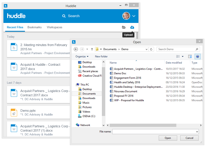 671x481 Using Huddle Desktop Huddle Help