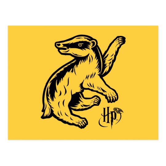 540x540 Harry Potter Hufflepuff Badger Icon Postcard