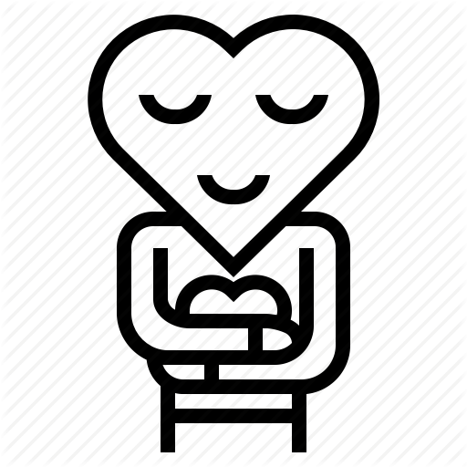 512x512 Character, Heart, Hug, Like, Love, Peace, Smile Icon