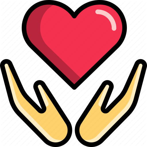 512x512 Embrace, Hand, Heart, Hug, Love, Valentine Icon