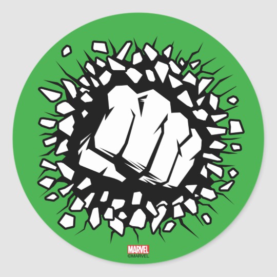 540x540 Hulk Icon Classic Round Sticker