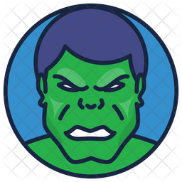 256x256 Hulk Icon Of Colored Outline Style
