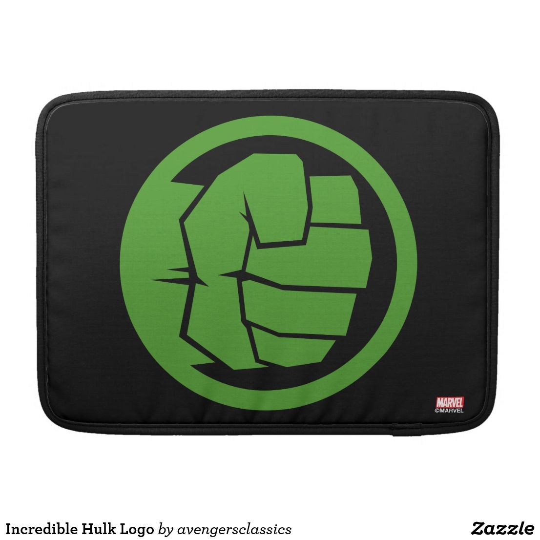 1106x1106 Incredible Hulk Logo Sleeve For Macbooks Boys