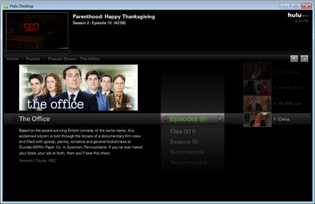 1020x661 Hulu Desktop