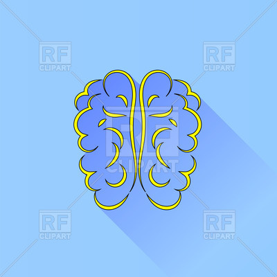 400x400 Human Bran Vector Image Of Healthcare, Medical