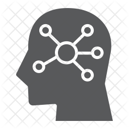 256x256 Mind Map Human Bran Of Glyph Style