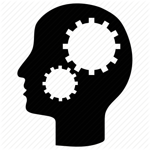512x512 Gear Signs, Head, Human, Intelligence Icon