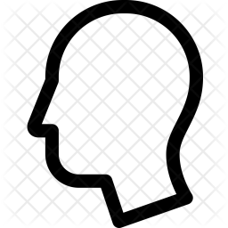 256x256 Head Icon Of Line Style
