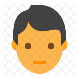 256x256 Human Head Icon Of Flat Style