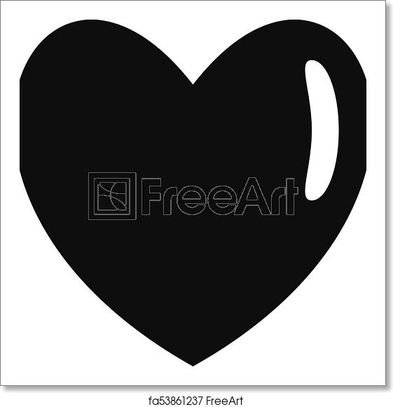 561x581 Free Art Print Of Warm Human Heart Icon, Simple Style Warm Human