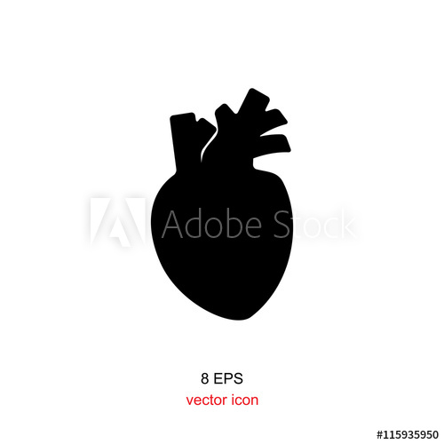 500x500 Human Heart Icon