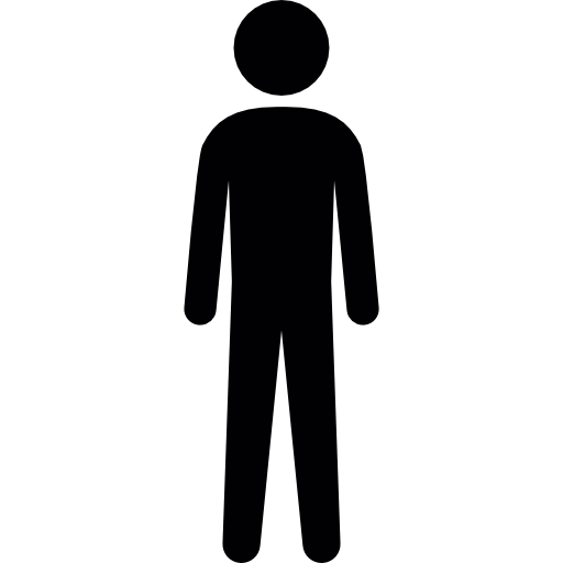 512x512 Tall Human Silhouette Icons Free Download