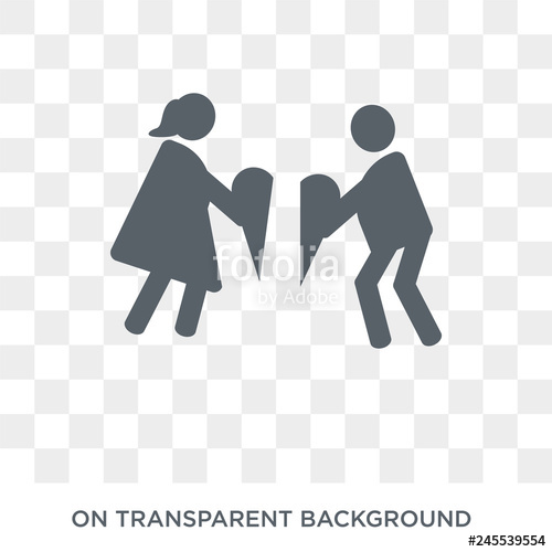 500x500 Heartbroken Human Icon Trendy Flat Vector Heartbroken Human Icon