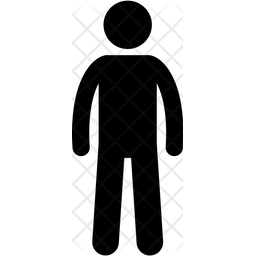 256x256 Human Icon Of Glyph Style