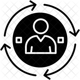 256x256 Human Resources Icon Of Glyph Style