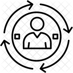 256x256 Human Resources Icon Of Line Style