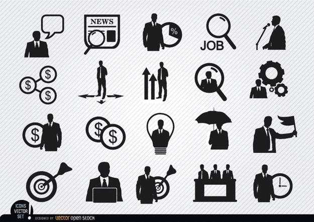 625x442 Human Resources Icons Set Vector Free Download