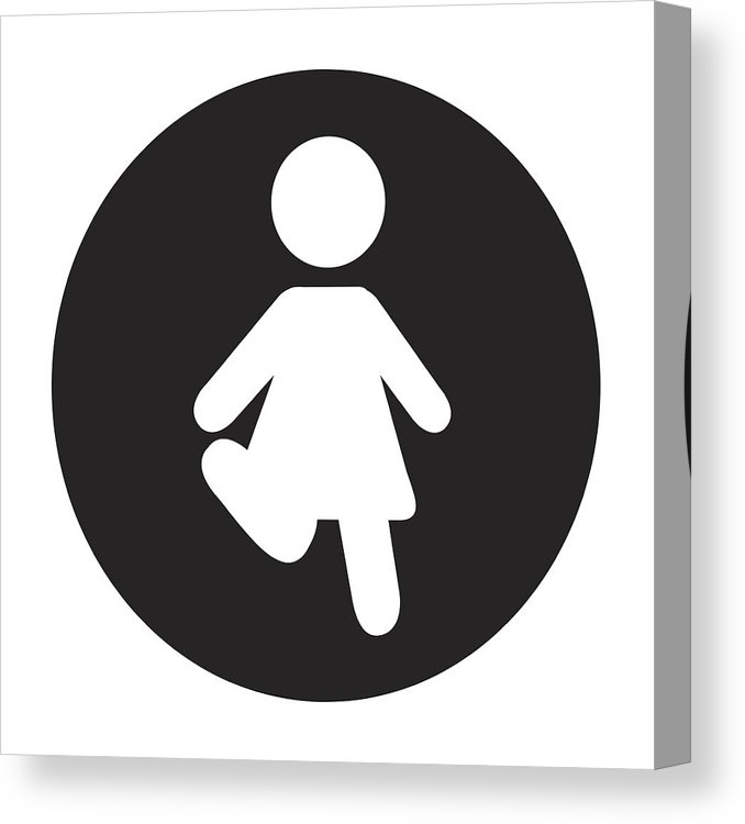 678x750 Woman Human Figure Silhouette Icon Canvas Print Canvas Art