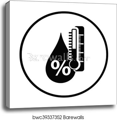 382x390 Humidity Icon, Canvas Print Barewalls Posters Prints