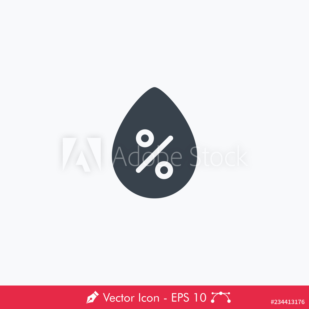 1000x1000 Fotografie, Obraz Humidity Icon Vector Posters Cz