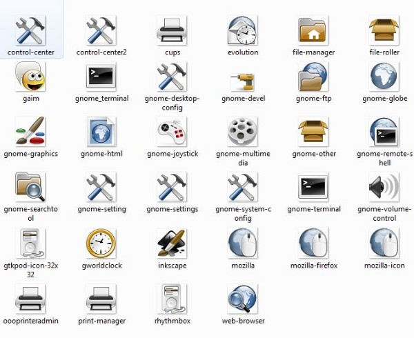 600x490 Huge Set Of Humility Gnome Web App Icons