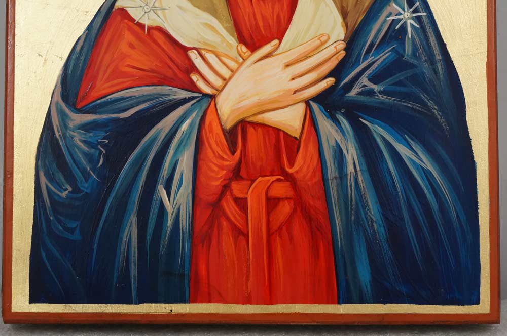 1000x664 Virgin Of Extreme Humility Hand Painted Icon