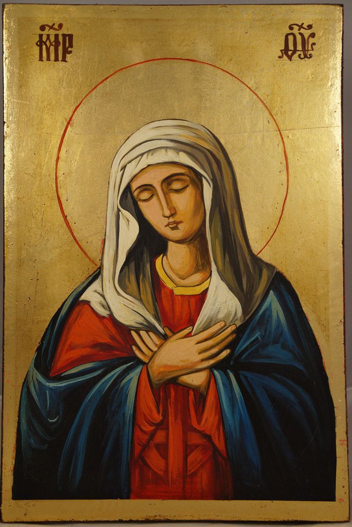 685x1024 Virgin Of Extreme Humility In Icons Paint Icon, Orthodox