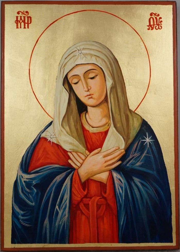 700x978 Virgin Of Extreme Humility In Sacred Art Paint Icon