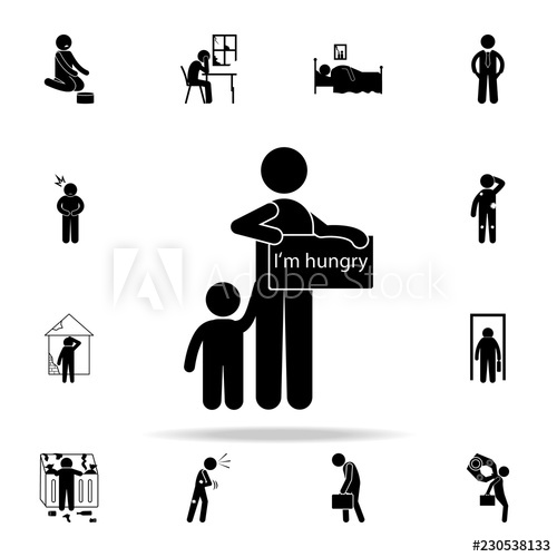 500x500 Beggar Hungry Icon Poor Peaple Icons Universal Set For Web