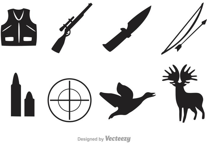 700x490 Vector Hunter Black Icons