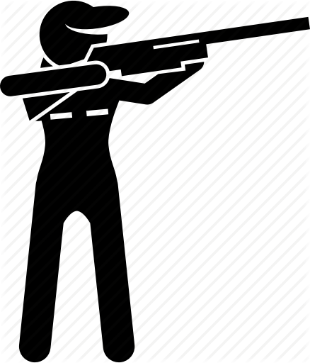 438x512 Female, Gun, Hunter, Huntress, Woman Icon