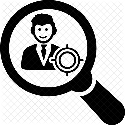 512x512 Head Hunting Icon Of Glyph Style