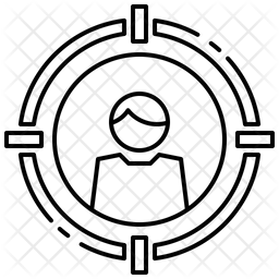 256x256 Head Hunting Icon Of Line Style