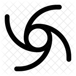 256x256 Hurricane Icon Of Line Style