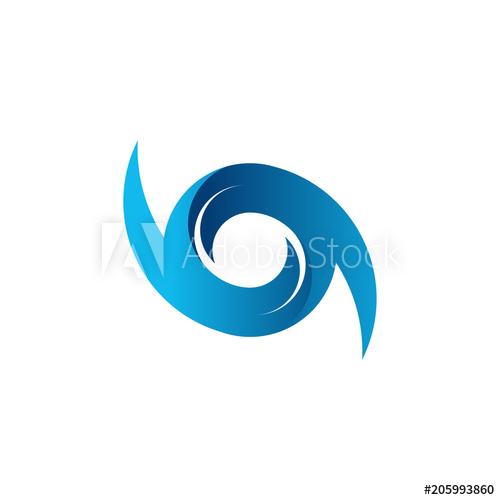 500x500 Hurricane Logo Symbol Abstract Hurricane Icon
