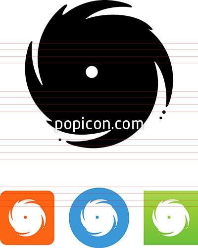 400x501 Stylized Hurricane Icon