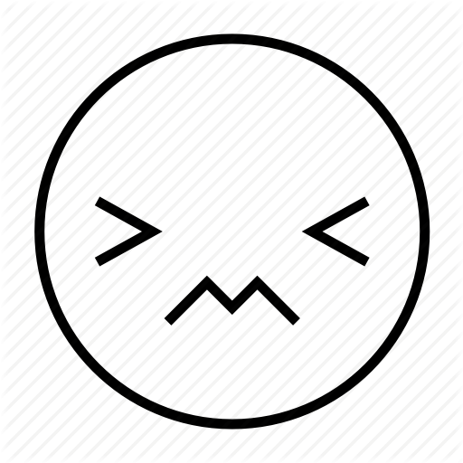 512x512 Emoticon, Feeling, Hurt, Pain, Painful, Roundedwhite Icon