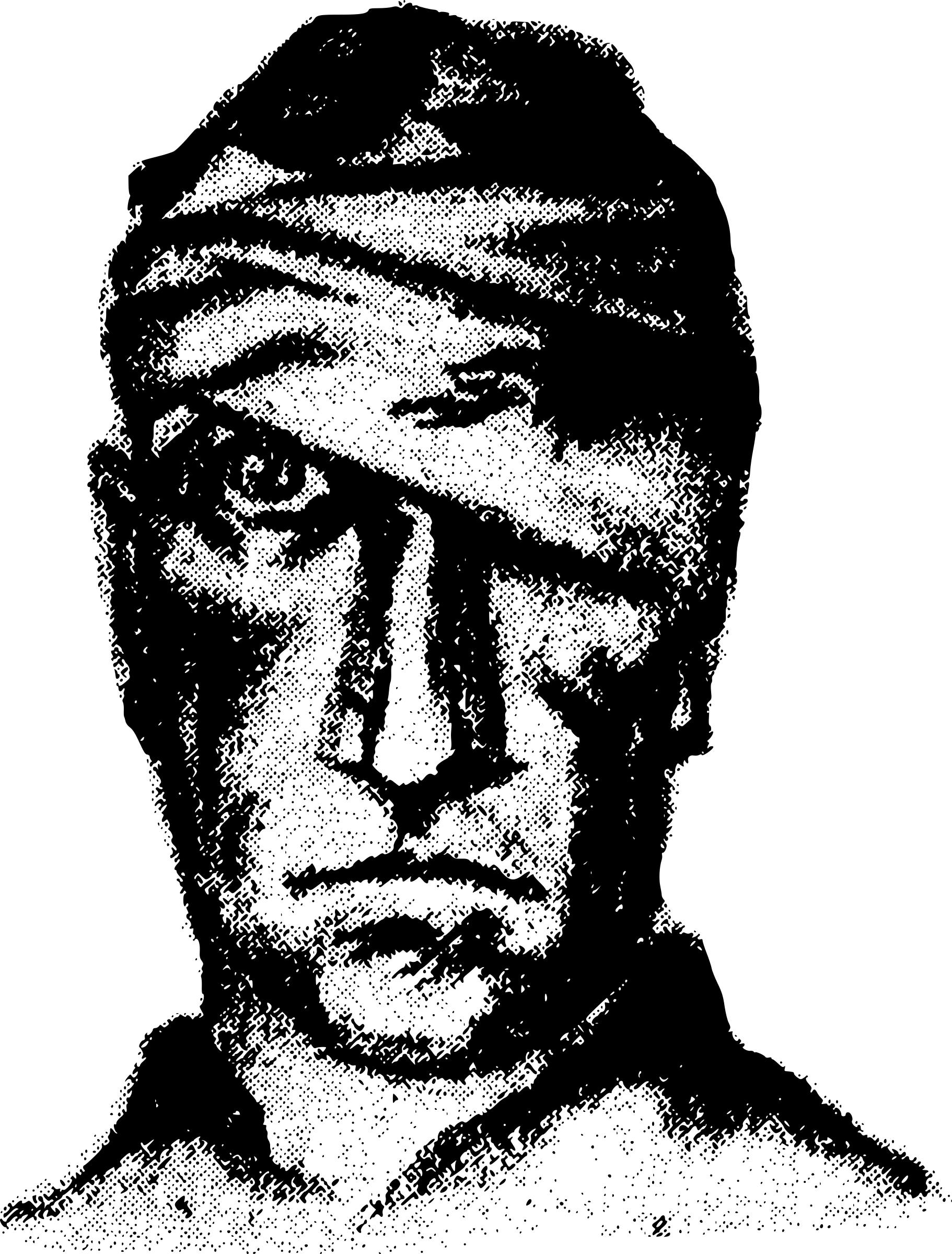 1822x2400 Hurt Man's Face Icons Png