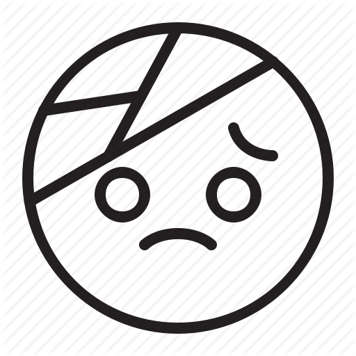 512x512 Ache, Bandage, Emoji, Emoticon, Head, Hurt Icon