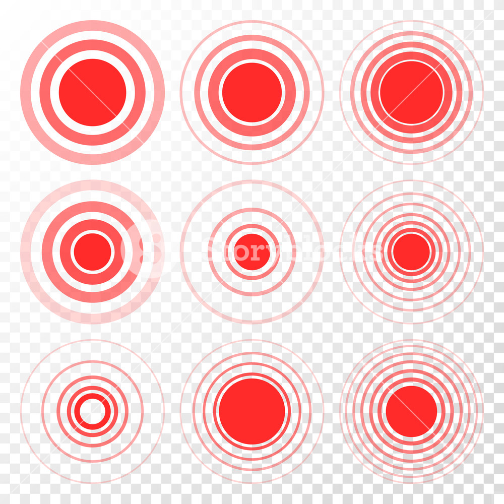 1000x1000 Pan Set Vector Circle Ache, Hurt, Anguish Symbol