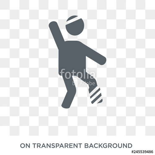 500x500 Hurt Human Icon Trendy Flat Vector Hurt Human Icon On Transparent
