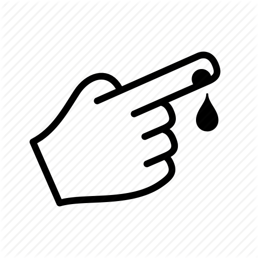 512x512 Blood, Cut, Finger, Hand, Hurt, Lab, Test Icon