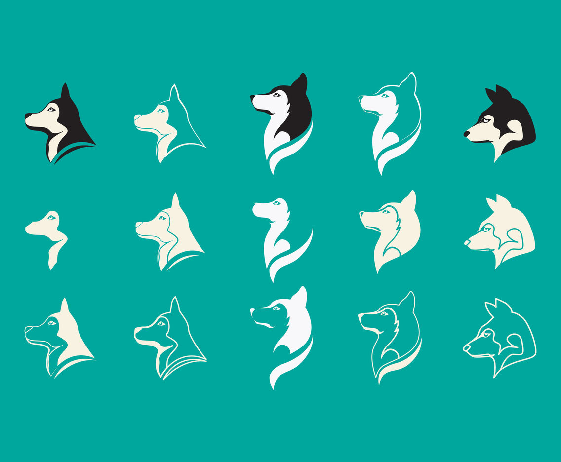 1136x936 Husky Head Icon Vectors Vector Art Graphics