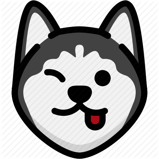 512x512 Emoji, Emotion, Expression, Face, Feeling, Naughty, Siberian Husky