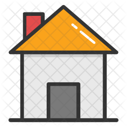 256x256 Hut Icon Of Colored Outline Style