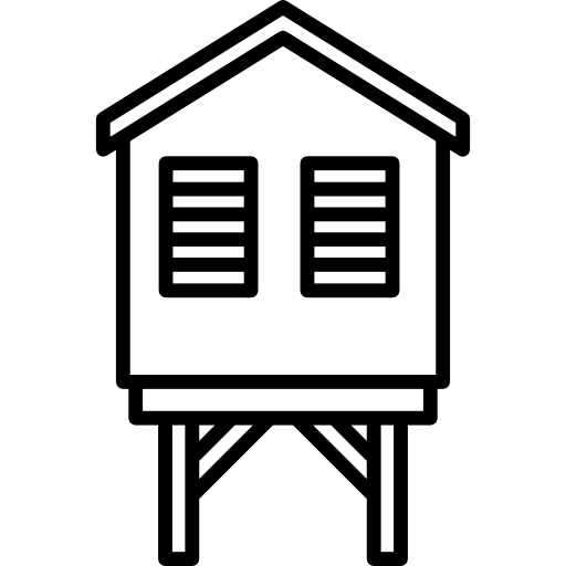 512x512 Beach Hut Icons Free Download