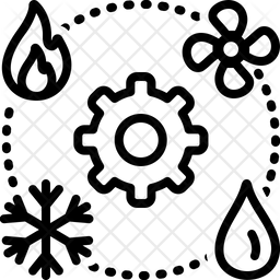 Hvac Icon Of Line Style 256x256 Hvac Icon Of Line Style