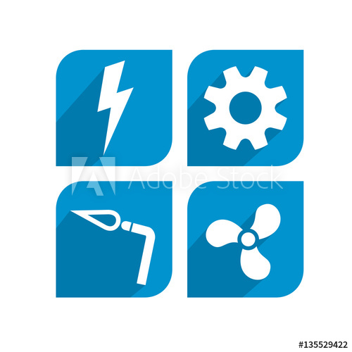 Electrical, Mechanical, Welding, Hvac Icon Design 500x500 Electrical, Mechanical, Welding, Hvac Icon Design