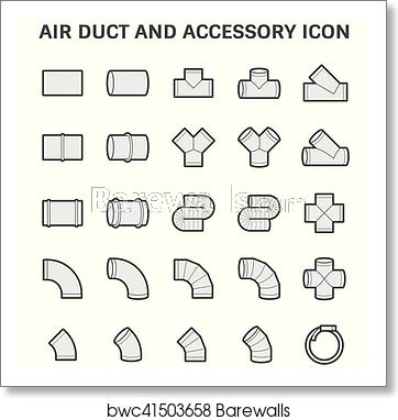 362x382 Air Duct Icon, Art Print Barewalls Posters Prints