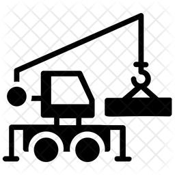 256x256 Hydra Crane Icon Of Glyph Style